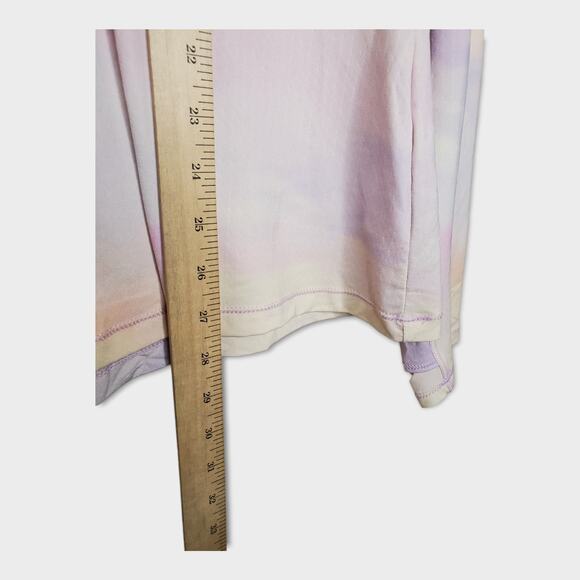 CALIA Womens 1/4 Zip Golf Pullover Top Pastel Cloud Swirl Pink Purple L Sporty - Picture 8 of 9